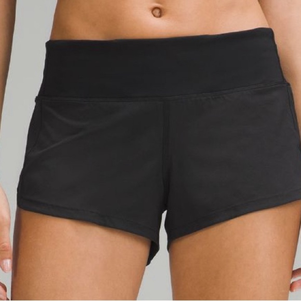 black lulu speed up shorts